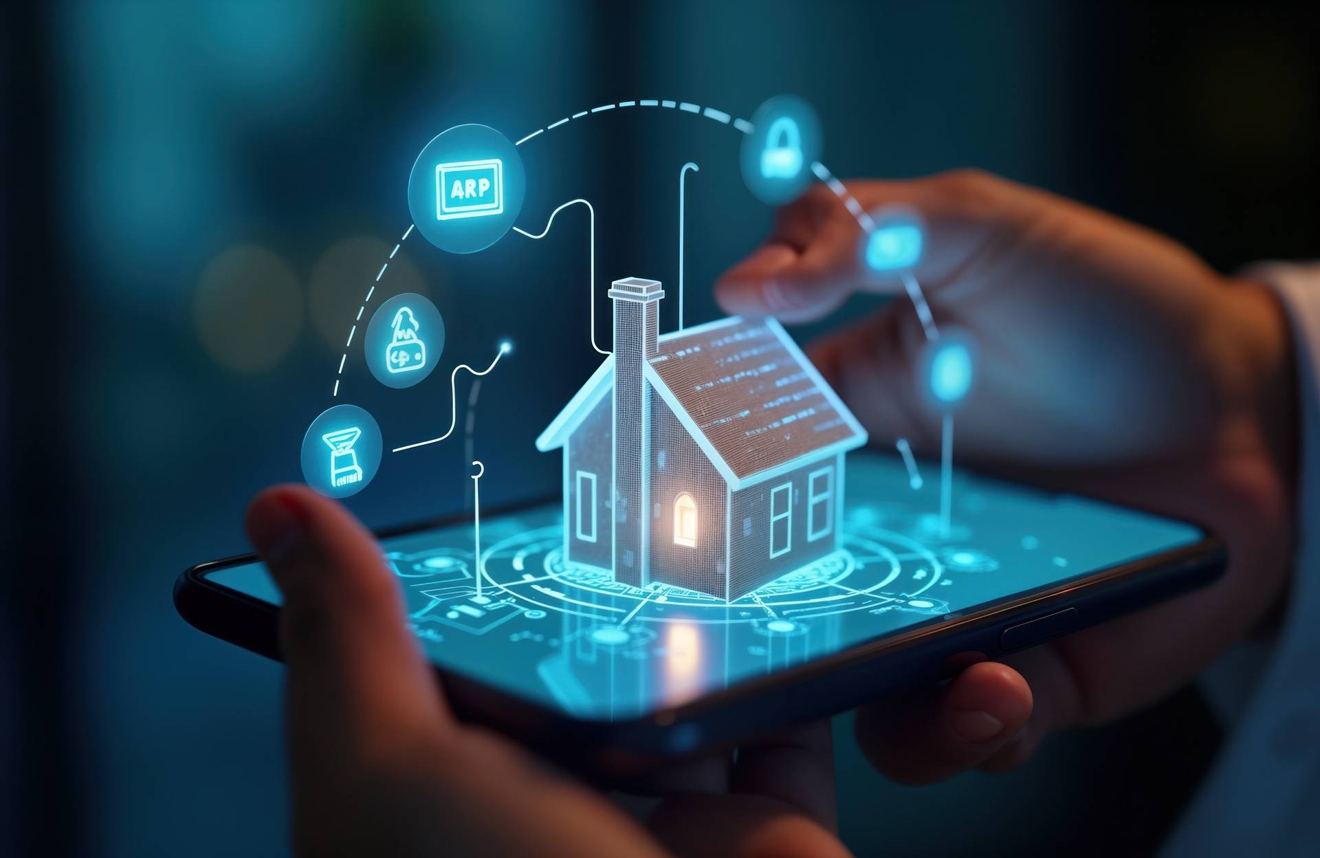 Transceiver im Einsatz bei digitalem Smart-Home-System